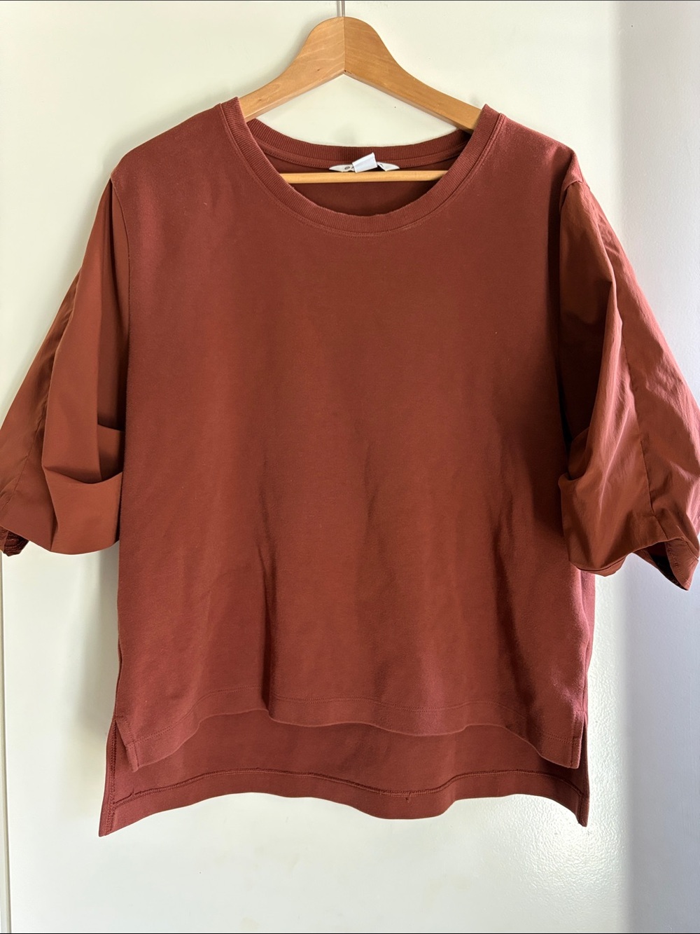 Athleta Women's Rust Short Sleeve Crewneck Top